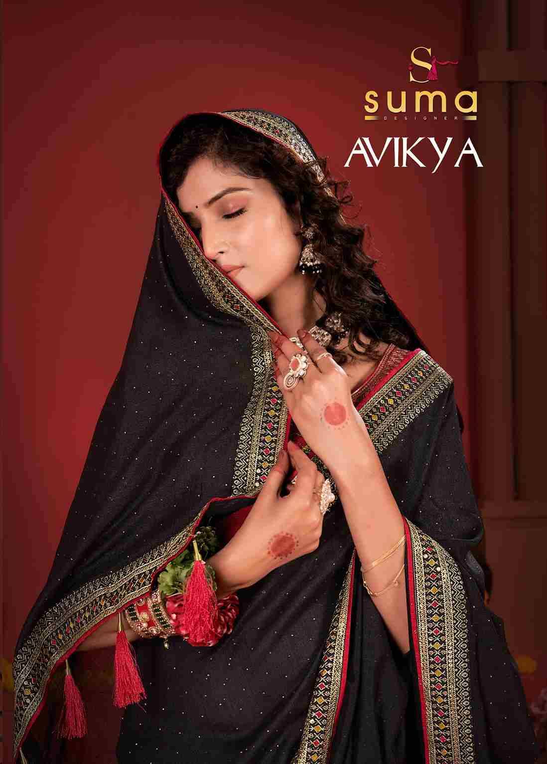 Avikya By Suma 6001 To 6010 Series Indian Traditional Wear Collection Beautiful Stylish Fancy Colorful Party Wear & Occasional Wear Vichitra Silk Sarees At Wholesale Price