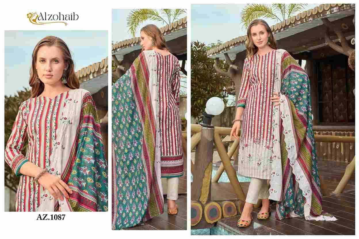 Alzohaib 1086 Series By Alzohaib 1086 To 1089 Series Beautiful Pakistani Suits Stylish Fancy Colorful Party Wear & Occasional Wear Pure Cotton Print Dresses At Wholesale Price