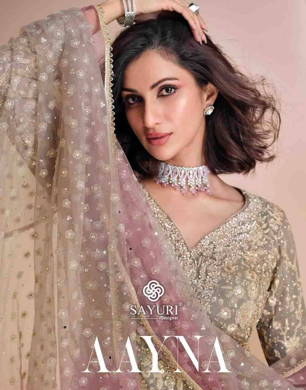 Aayna By Sayuri 5671 To 5673 Series Designer Sharara Suits Beautiful Fancy Colorful Stylish Party Wear & Occasional Wear Georgette Dresses At Wholesale Price