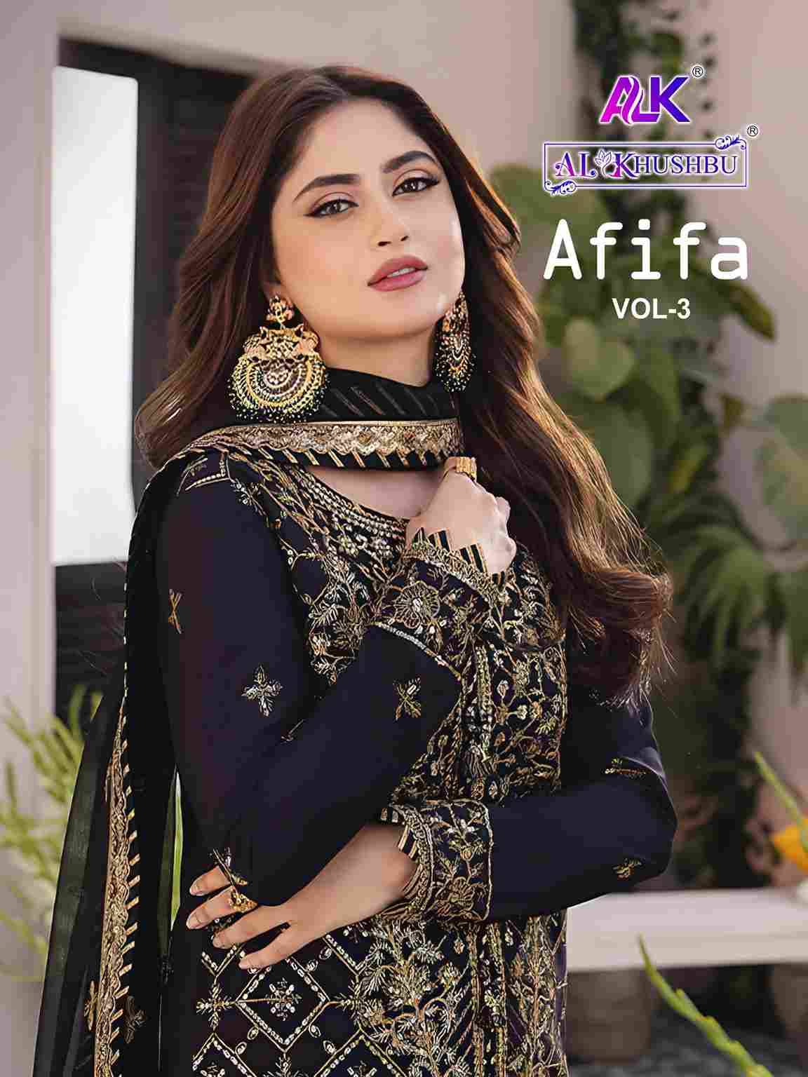 Afifa Vol-3 By Al Khushbu 6018 To 6020 Series Beautiful Pakistani Suits Colorful Stylish Fancy Casual Wear & Ethnic Wear Faux Georgette Dresses At Wholesale Price