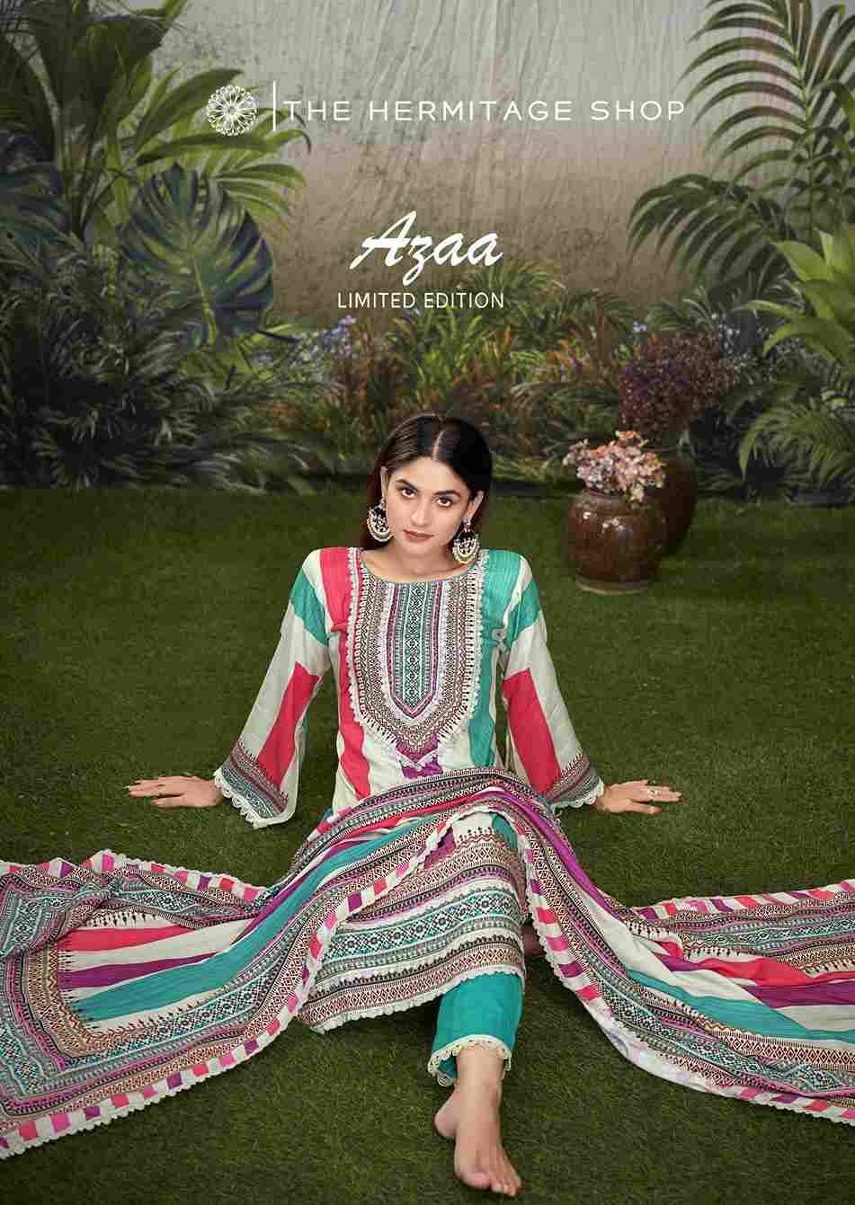 Azaa Vol-2 By The Hermitage Shop 1001 To 1006 Series Beautiful Festive Suits Stylish Fancy Colorful Casual Wear & Ethnic Wear Pure Viscose Print Dresses At Wholesale Price