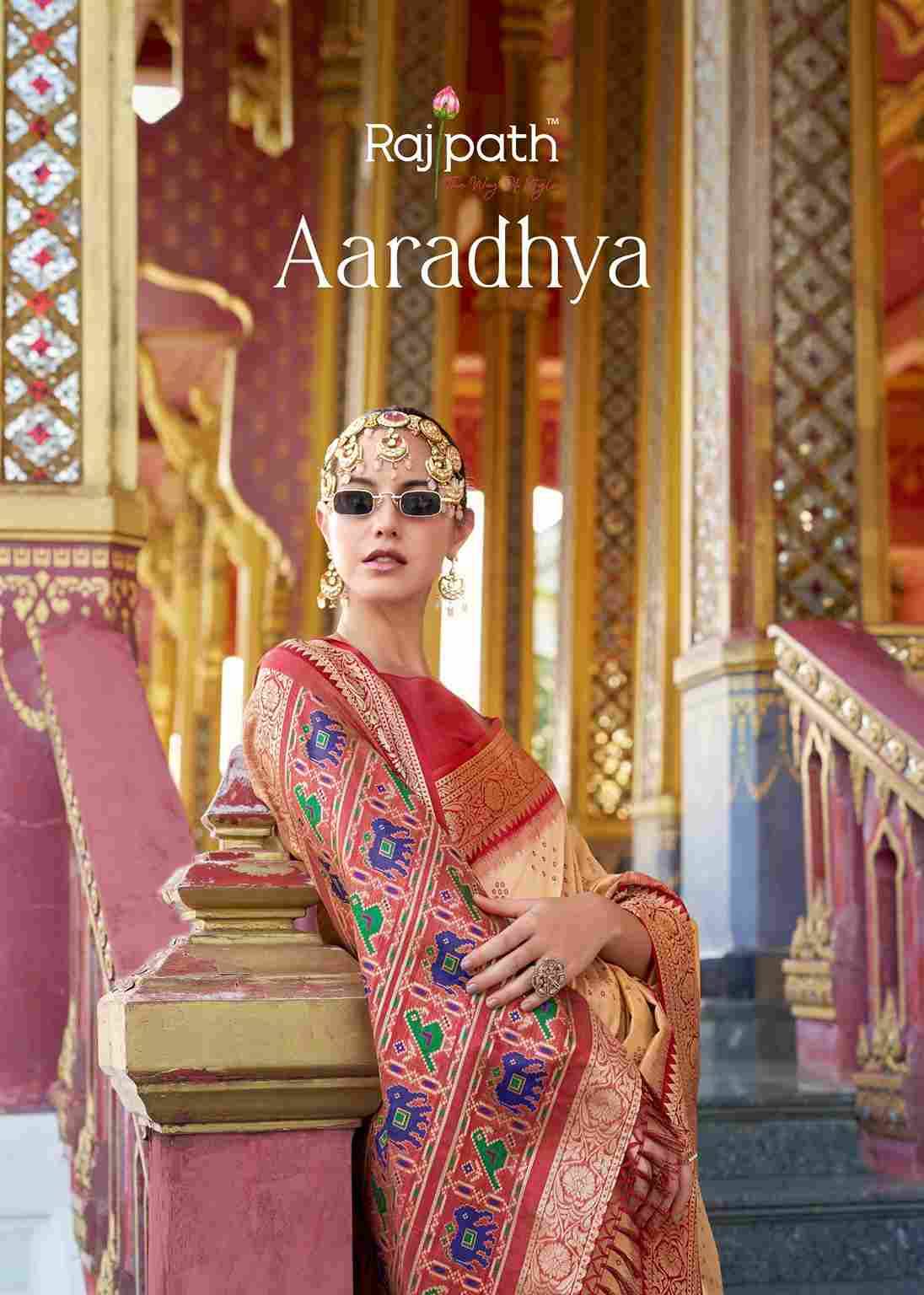 Aaradhya By Rajpath 137 To 142 Series Indian Traditional Wear Collection Beautiful Stylish Fancy Colorful Party Wear & Occasional Wear Handloom Silk Sarees At Wholesale Price