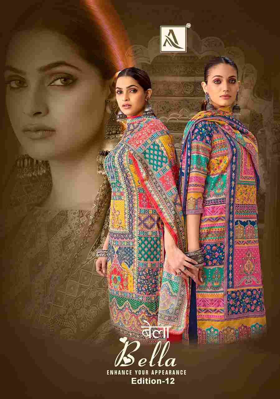 Bella Vol-12 By Alok Suit 1692-001 To 1692-006 Series Beautiful Festive Suits Stylish Fancy Colorful Casual Wear & Ethnic Wear Pure Muslin Print Dresses At Wholesale Price