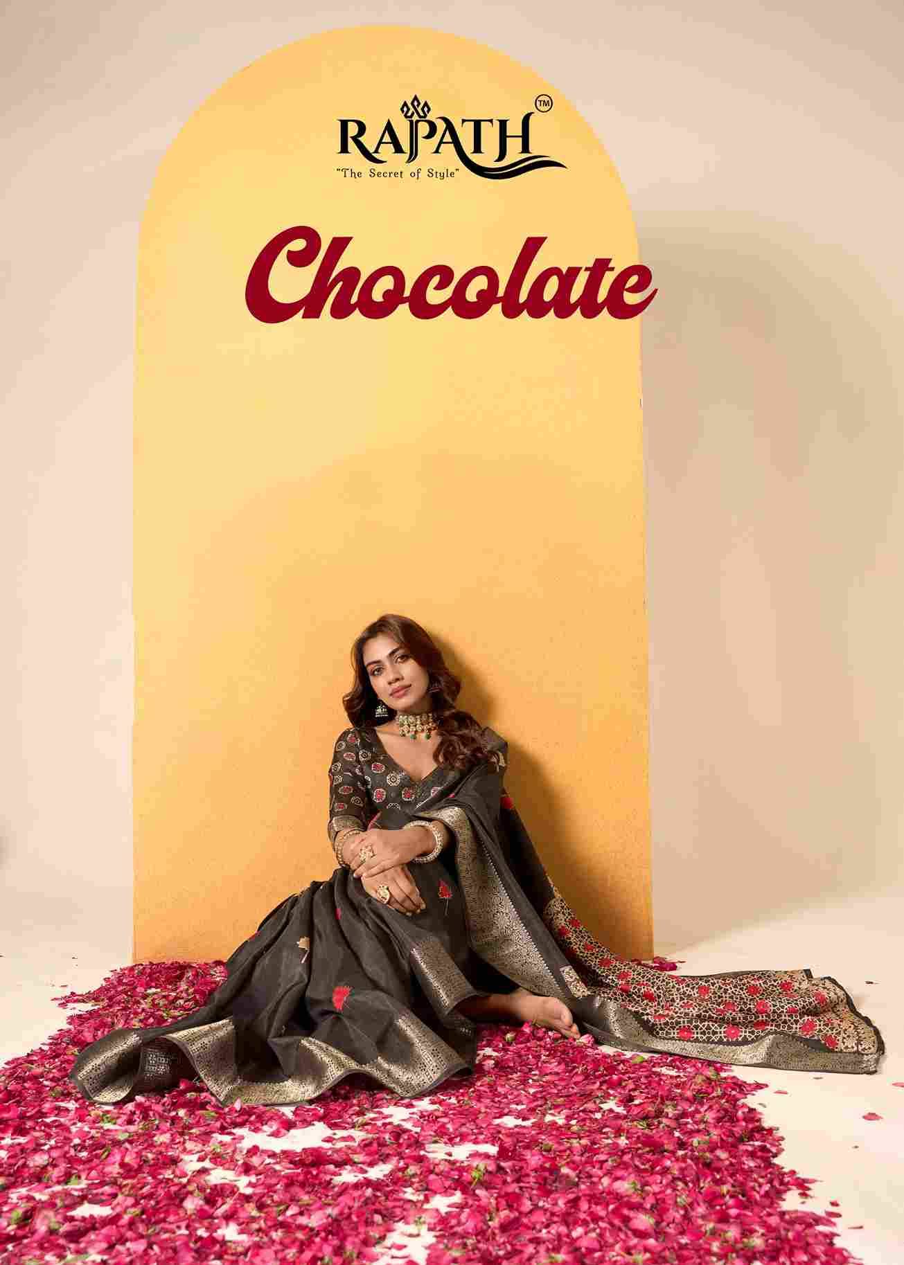 Chocolate By Rajpath 590001 To 590006 Series Indian Traditional Wear Collection Beautiful Stylish Fancy Colorful Party Wear & Occasional Wear Soft Dola Silk Sarees At Wholesale Price