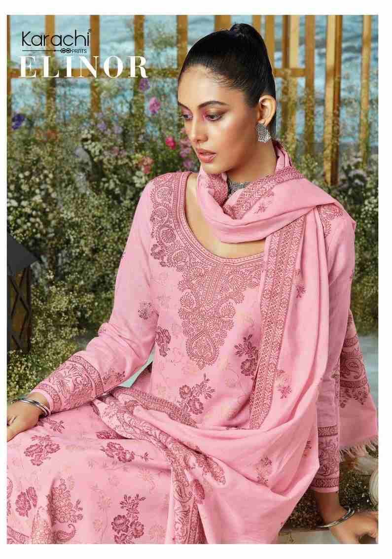 Elinor By Karachi Prints 001 To 006 Series Festive Suits Beautiful Fancy Colorful Stylish Party Wear & Occasional Wear Pure Lawn Cotton Jacquard Dresses At Wholesale Price