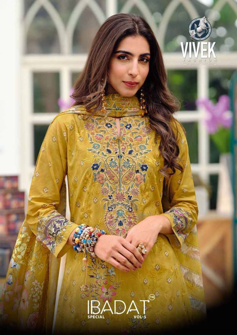 Ibadat Special Vol-5 By Vivek Fashion 19501 To 19504 Series Beautiful Festive Suits Stylish Fancy Colorful Casual Wear & Ethnic Wear Heavy Cotton Lawn Print Dresses At Wholesale Price