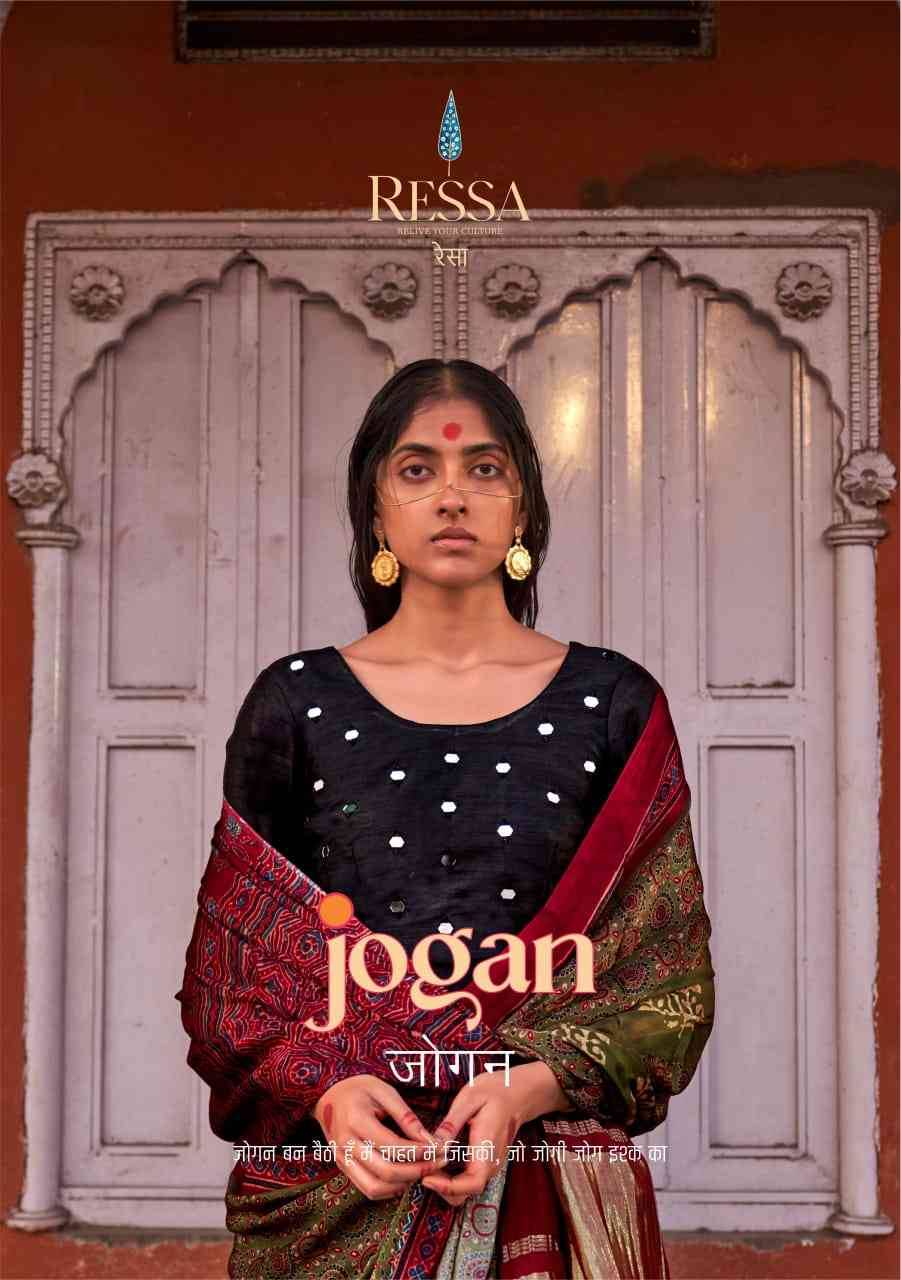 Jogan By Ressa 101 To 108 Series Indian Traditional Wear Collection Beautiful Stylish Fancy Colorful Party Wear & Occasional Wear Viscose Sarees At Wholesale Price