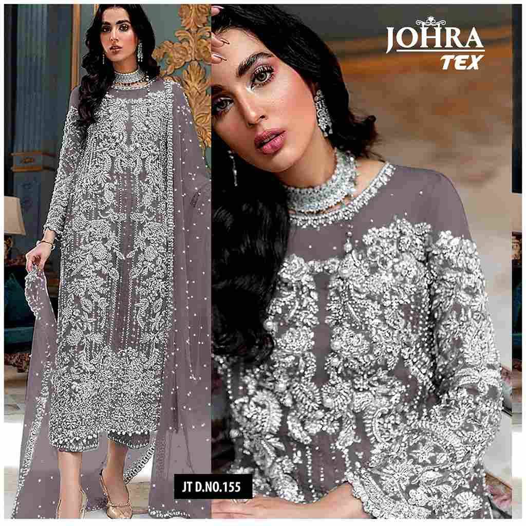 Johra Hit Design 155 By Johra Tex Beautiful Pakistani Suits Colorful Stylish Fancy Casual Wear & Ethnic Wear Net Embroidered Dresses At Wholesale Price