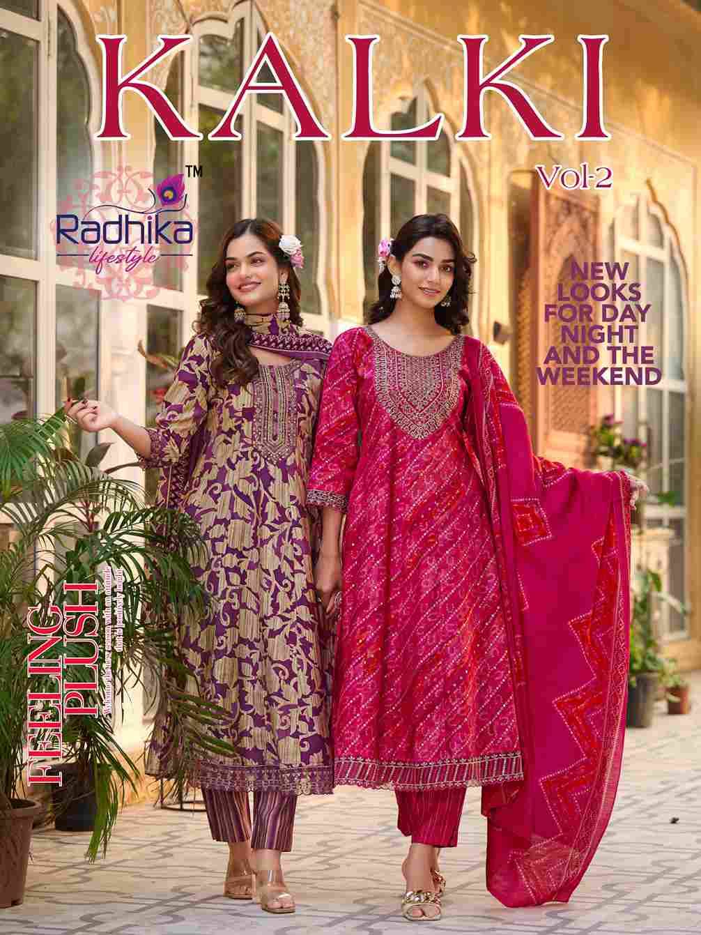 Kalki Vol-2 By Radhika Lifestyle 2001 To 2006 Series Designer Stylish Fancy Colorful Beautiful Party Wear & Ethnic Wear Collection Fancy Print Dresses At Wholesale Price