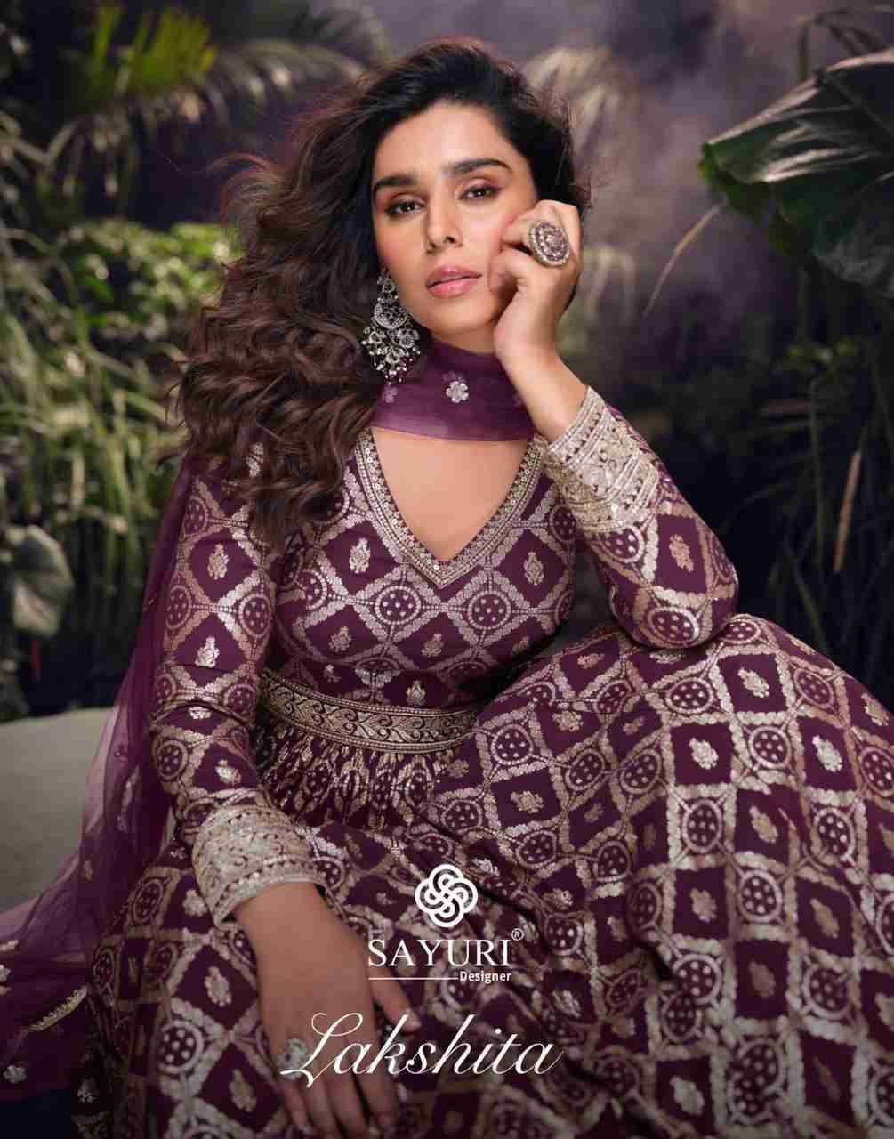 Lakshita By Sayuri 5720 To 5722 Series Designer Stylish Fancy Colorful Beautiful Party Wear & Ethnic Wear Collection Viscose Jacquard Silk Gown With Bottom At Wholesale Price