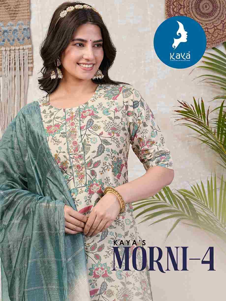 Morni Vol-4 By Kaya 01 To 08 Series Beautiful Suits Colorful Stylish Fancy Casual Wear & Ethnic Wear Chanderi Print Dresses At Wholesale Price