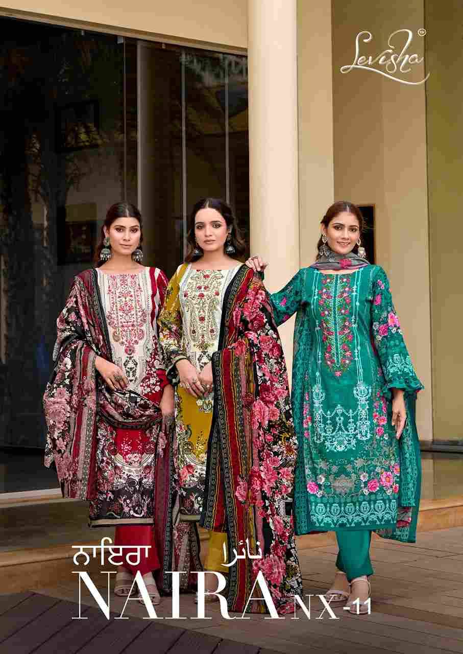 Naira Nx Vol-11 By Levisha 11013 To 11020 Series Beautiful Festive Suits Stylish Fancy Colorful Casual Wear & Ethnic Wear Cambric Lawn Cotton Dresses At Wholesale Price