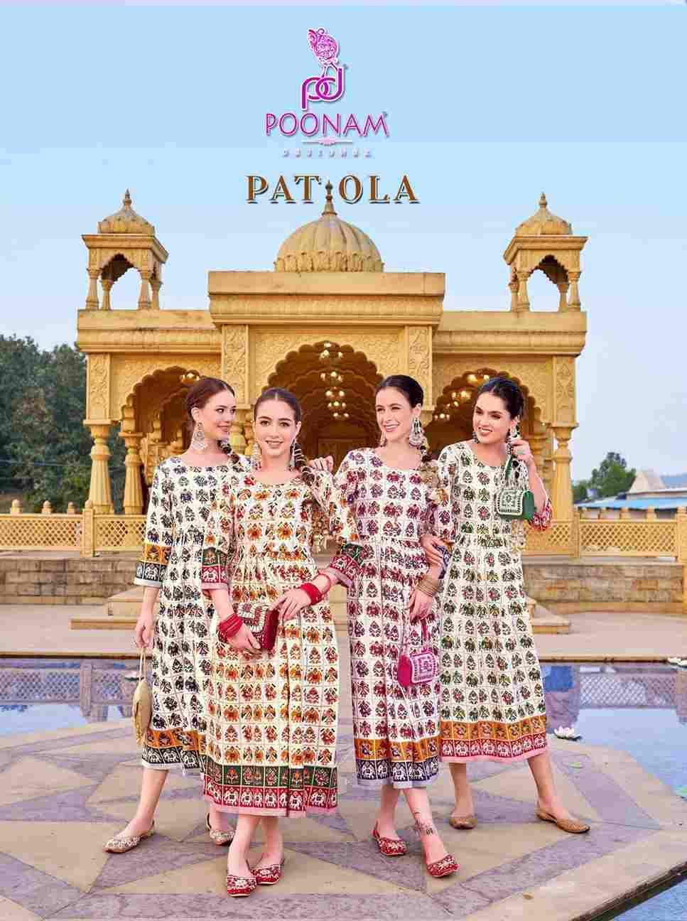 Patola By Poonam Designer 1001 To 1004 Series Designer Stylish Fancy Colorful Beautiful Party Wear & Ethnic Wear Collection Cotton Gown At Wholesale Price