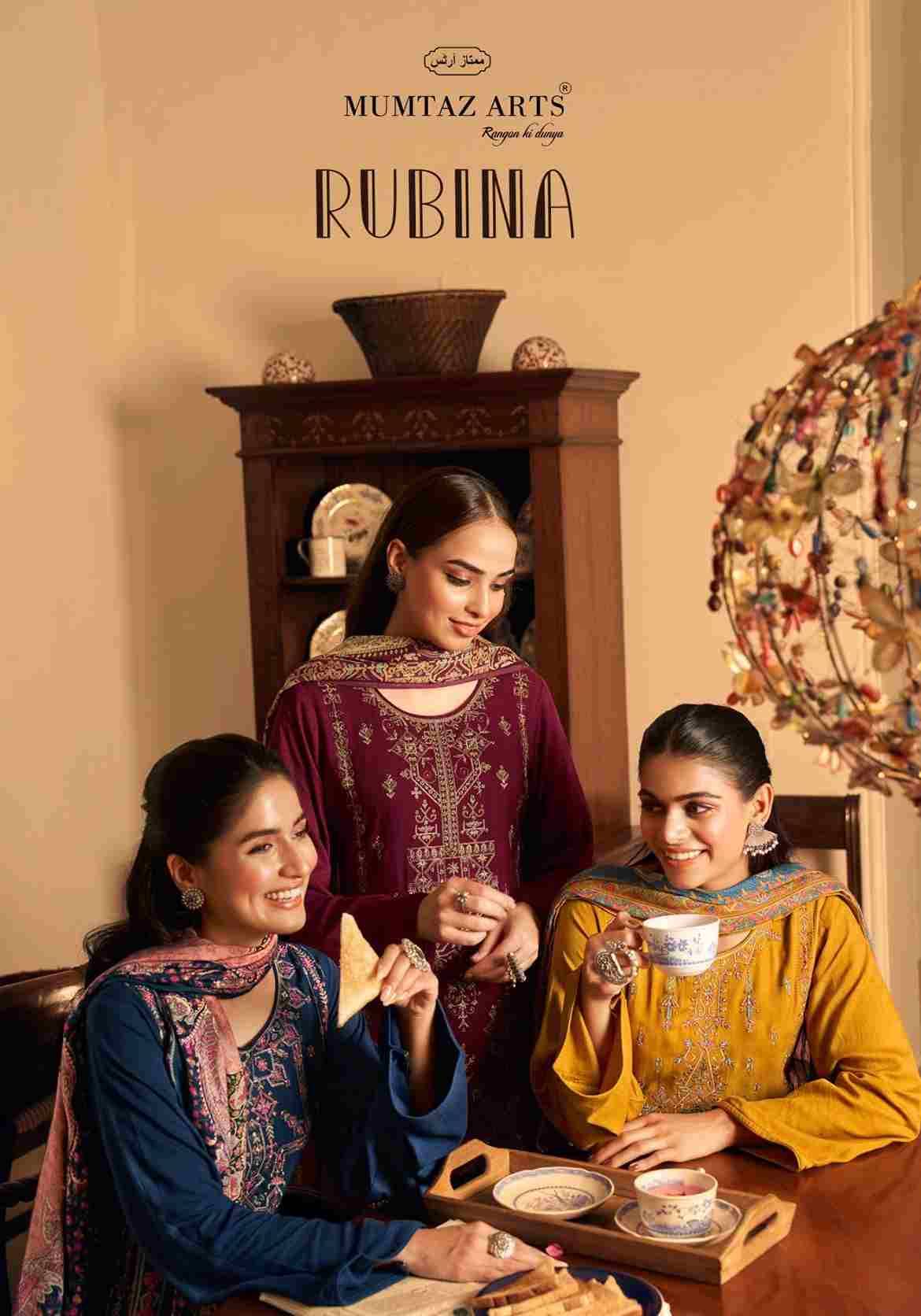 Rubina By Mumtaz Arts 8801 To 8806 Series Beautiful Festive Suits Colorful Stylish Fancy Casual Wear & Ethnic Wear Pure Viscose Pashmina Print Dresses At Wholesale Price