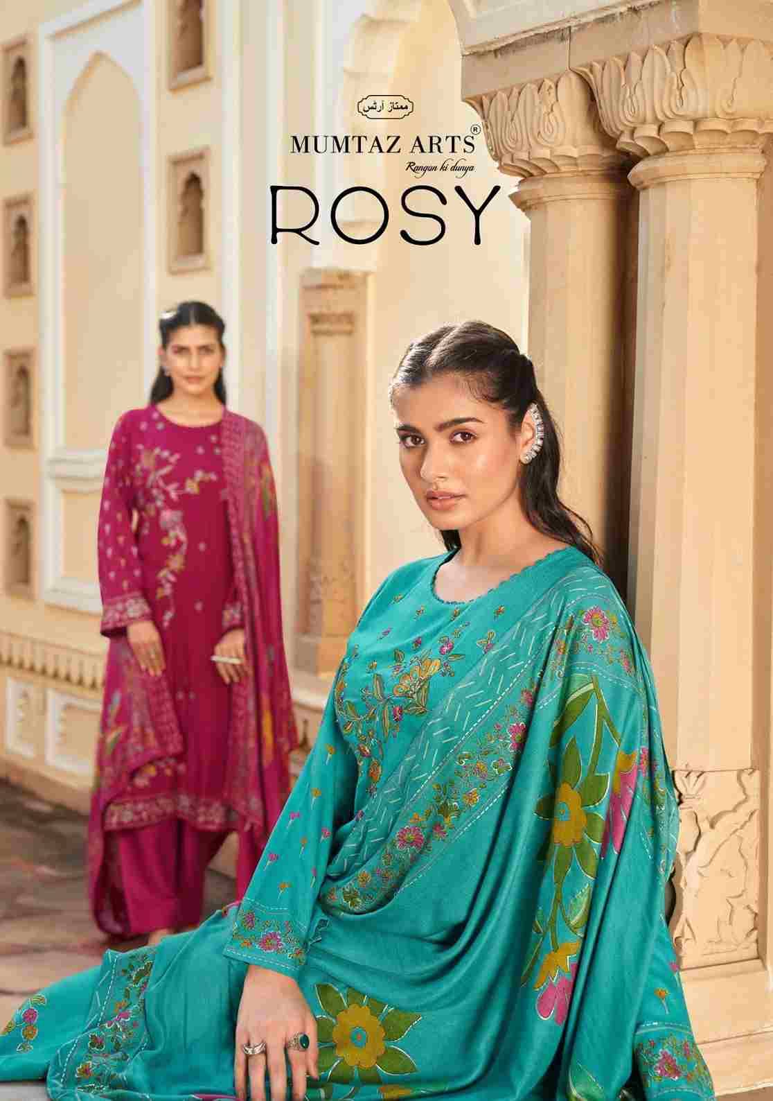 Rosy By Mumtaz Arts 8201 To 8204 Series Beautiful Festive Suits Colorful Stylish Fancy Casual Wear & Ethnic Wear Pure Viscose Pashmina Print Dresses At Wholesale Price