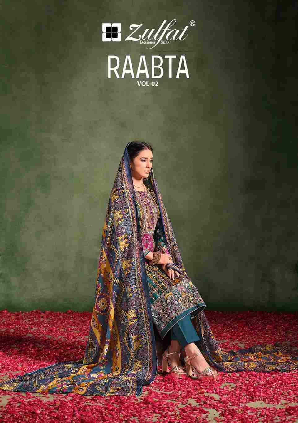 Raabta Vol-2 By Zulfat 597-001 To 597-006 Series Beautiful Festive Suits Stylish Fancy Colorful Casual Wear & Ethnic Wear Pure Jam Cotton Print Dresses At Wholesale Price