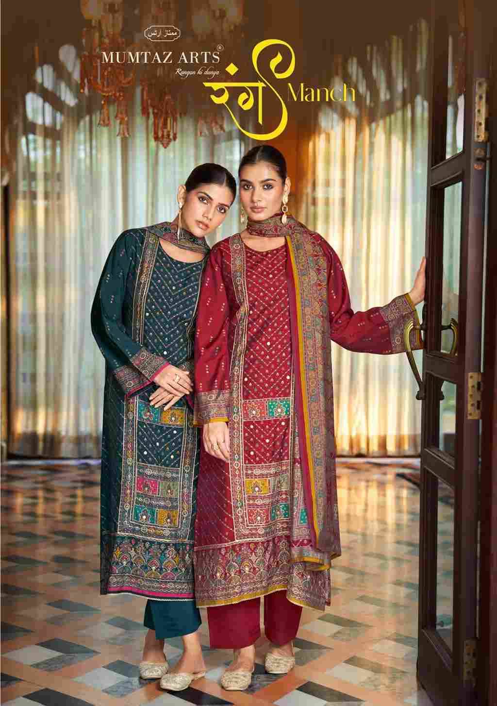 Rang Manch By Mumtaz Arts 8801 To 8804 Series Beautiful Festive Suits Colorful Stylish Fancy Casual Wear & Ethnic Wear Pure Viscose Muslin Print Dresses At Wholesale Price