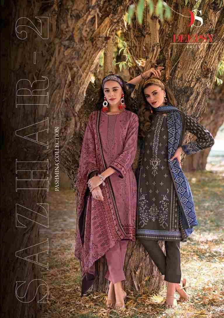 Sazhar Vol-2 By Deepsy Suits 2001 To 2008 Series Beautiful Pakistani Suits Colorful Stylish Fancy Casual Wear & Ethnic Wear Pure Pashmina With Embroidered Dresses At Wholesale Price