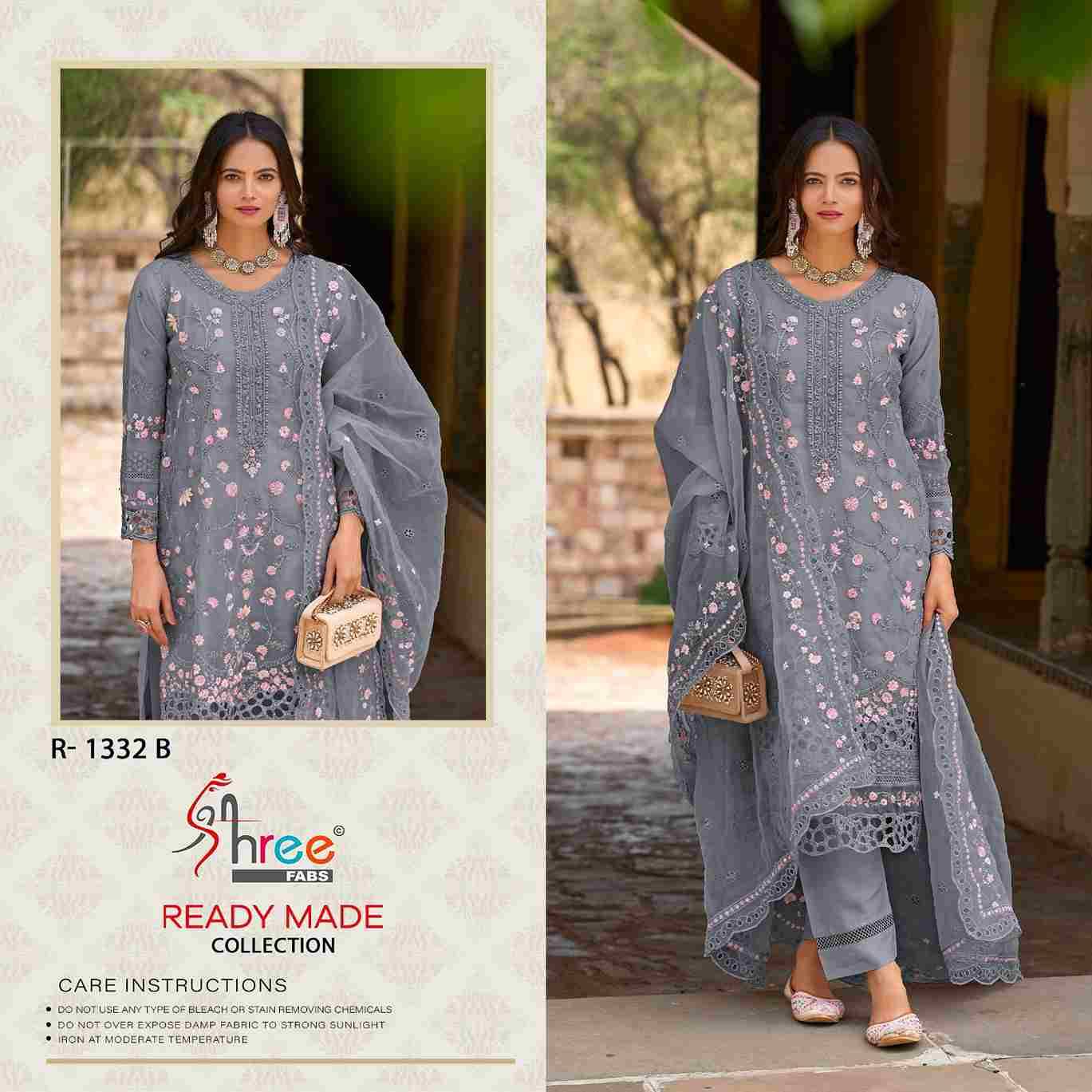 Shree Fabs Hit Design R-1332 Colours By Shree Fabs R-1332-A To R-1332-D Series Wholesale Designer Pakistani Suits Collection Beautiful Stylish Fancy Colorful Party Wear & Occasional Wear Organza Dresses At Wholesale Price