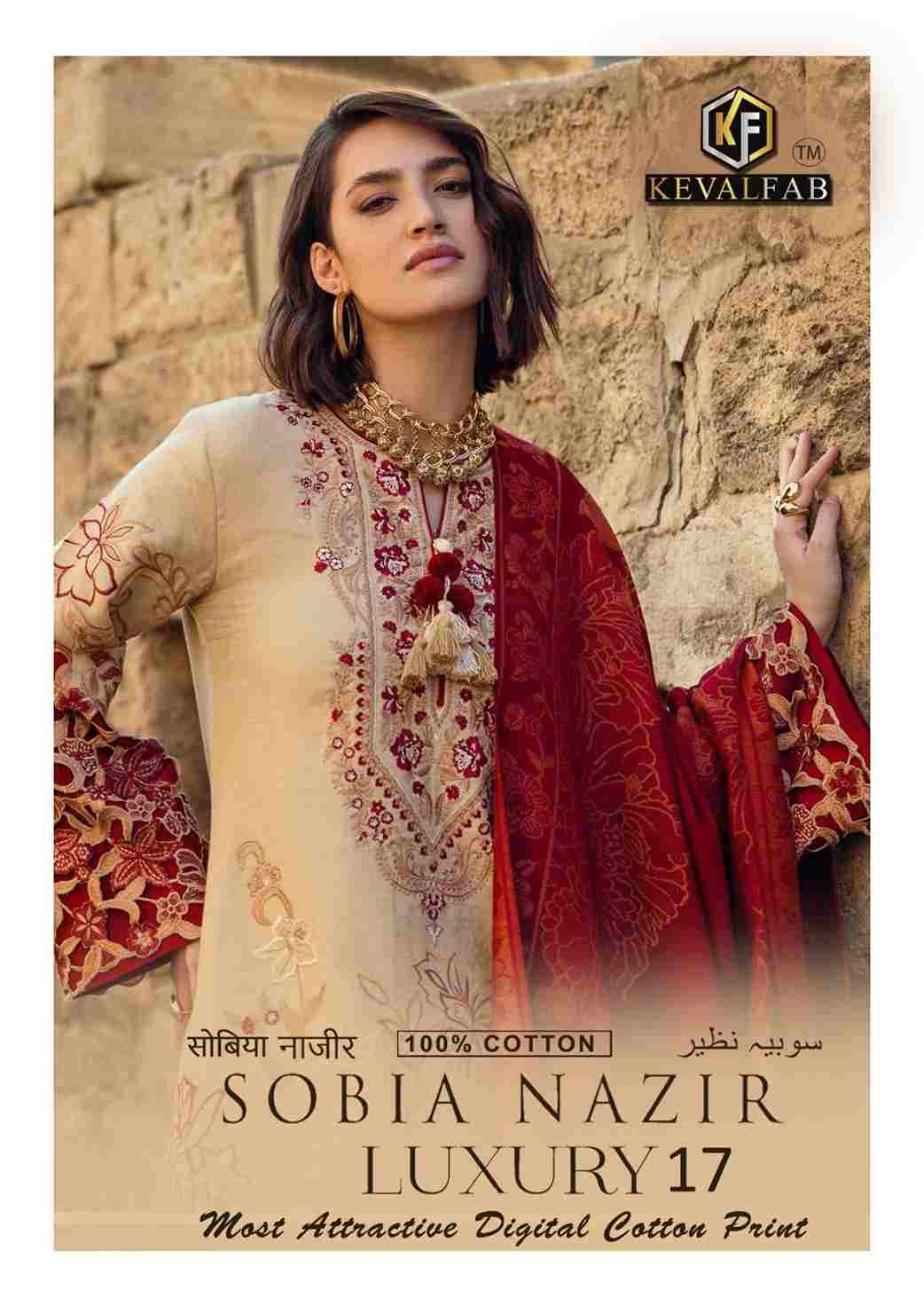 Sobia Nazir Vol-17 By Keval Fab 17001 To 17006 Series Beautiful Festive Suits Colorful Stylish Fancy Casual Wear & Ethnic Wear Heavy Cotton Print Dresses At Wholesale Price