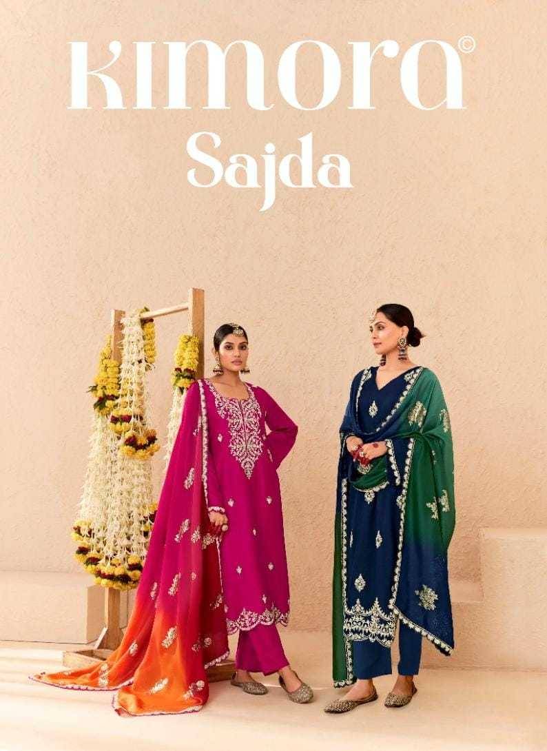 Sajda By Kimora Fashion 2231 To 2236 Series Beautiful Suits Colorful Stylish Fancy Casual Wear & Ethnic Wear Pure Bemberg Silk Print Dresses At Wholesale Price