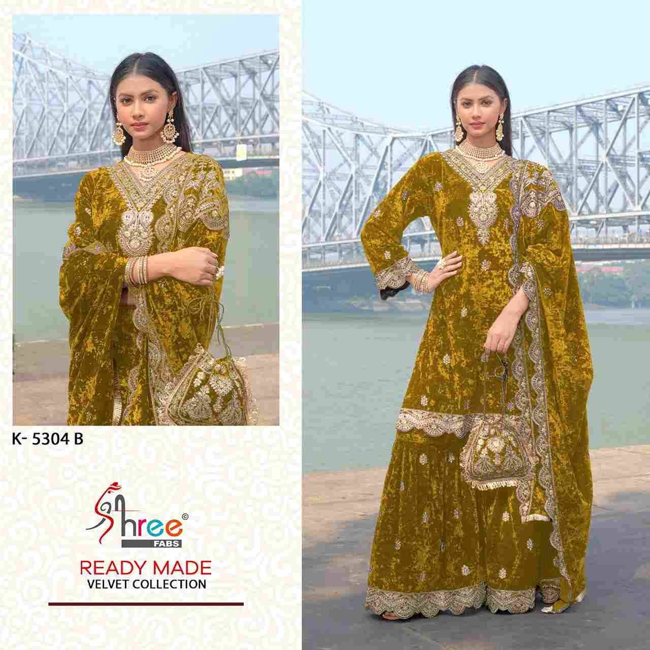 Shree Fabs Hit Design K-5304 Colours By Shree Fabs K-5304-A To K-5304-D Series Designer Pakistani Suits Beautiful Fancy Stylish Colorful Party Wear & Occasional Wear Velvet Embroidery Dresses At Wholesale Price