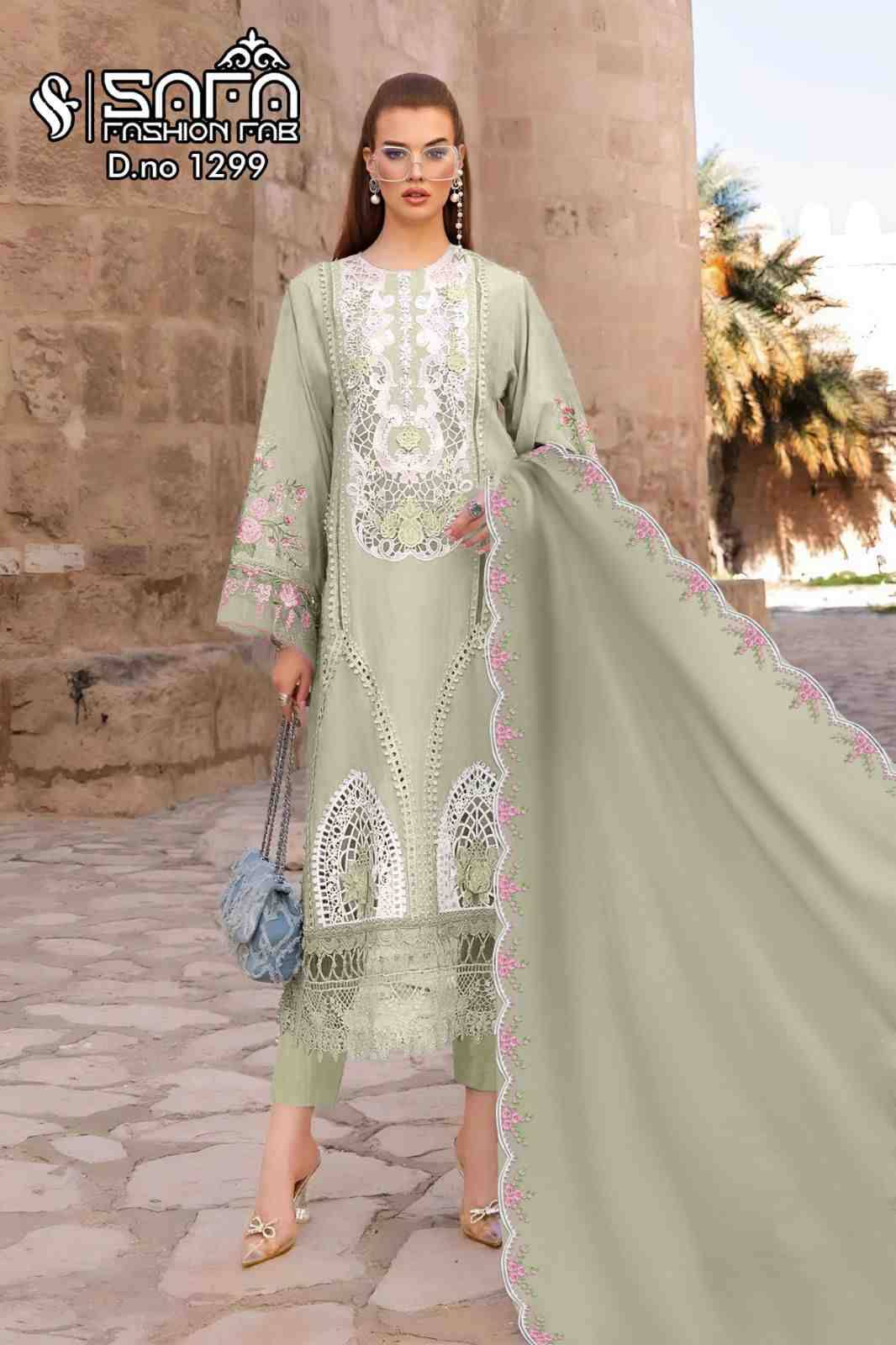 Safa 1299 Colours By Safa Fashion 1299-A To 1299-C Series Beautiful Pakistani Suits Colorful Stylish Fancy Casual Wear & Ethnic Wear Georgette Dresses At Wholesale Price