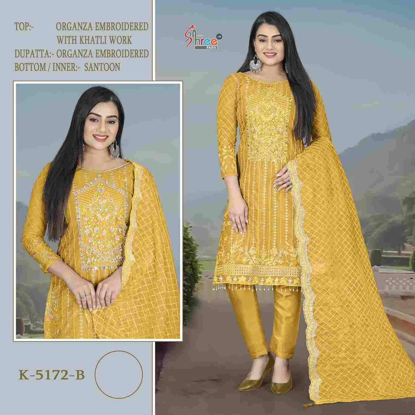 Shree Fabs Hit Design K-5172 Colours By Shree Fabs K-5172-A To K-5172-D Series Designer Pakistani Suits Beautiful Fancy Stylish Colorful Party Wear & Occasional Wear Organza Embroidery Dresses At Wholesale Price