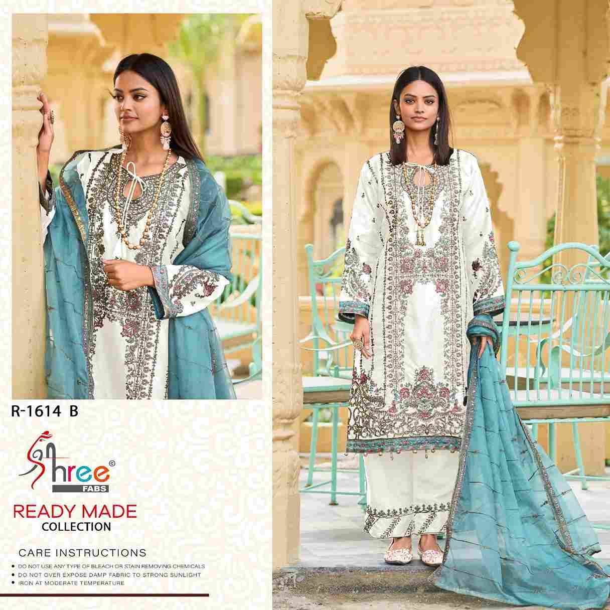 Shree Fabs Hit Design R-1614 Colours By Shree Fabs R-1614-A To R-1614-D Series Designer Pakistani Suits Collection Beautiful Stylish Fancy Colorful Party Wear & Occasional Wear Organza Dresses At Wholesale Price