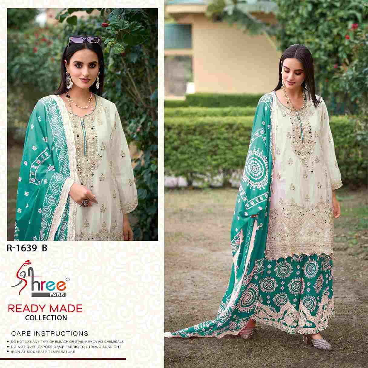 Shree Fabs Hit Design R-1639 Colours By Shree Fabs R-1639-A To R-1639-D Series Beautiful Pakistani Suits Stylish Fancy Colorful Party Wear & Occasional Wear Chinnon Embroidered Dresses At Wholesale Price