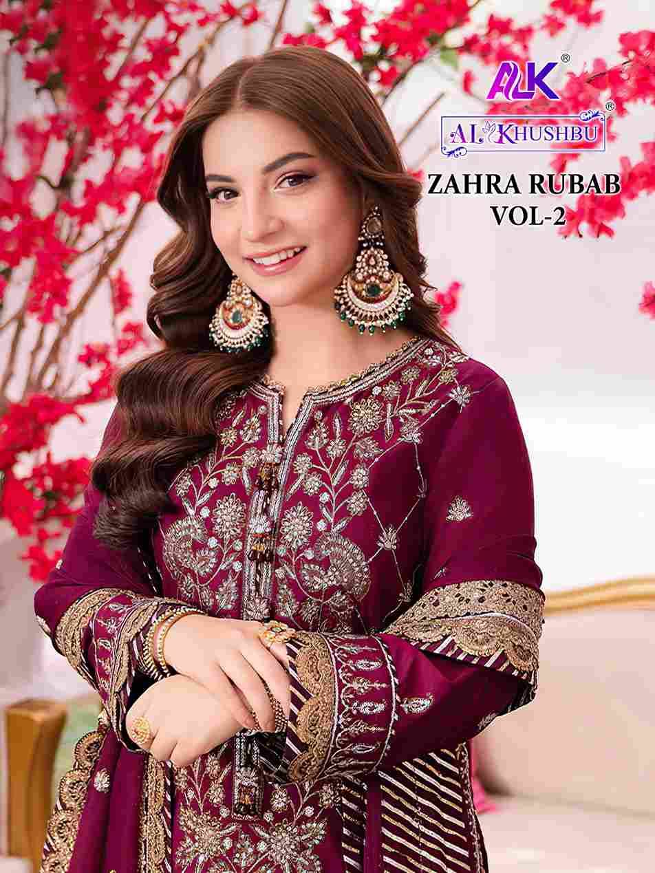 Zahra Rubab Vol-2 By Al Khushbu 6024 To 6026 Series Beautiful Pakistani Suits Colorful Stylish Fancy Casual Wear & Ethnic Wear Faux Georgette Dresses At Wholesale Price