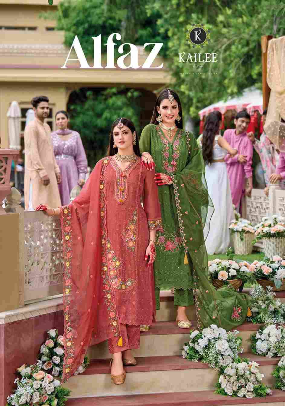 Alfaz By Kailee 42801 To 42806 Series Beautiful Festive Suits Colorful Stylish Fancy Casual Wear & Ethnic Wear Pure Viscose Organza Dresses At Wholesale Price