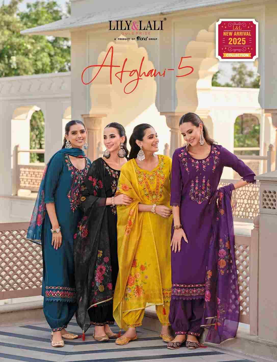 Afghani Vol-5 By Lily And Lali 24001 To 24006 Series Beautiful Stylish Suits Fancy Colorful Casual Wear & Ethnic Wear & Ready To Wear Milan Silk Dresses At Wholesale Price