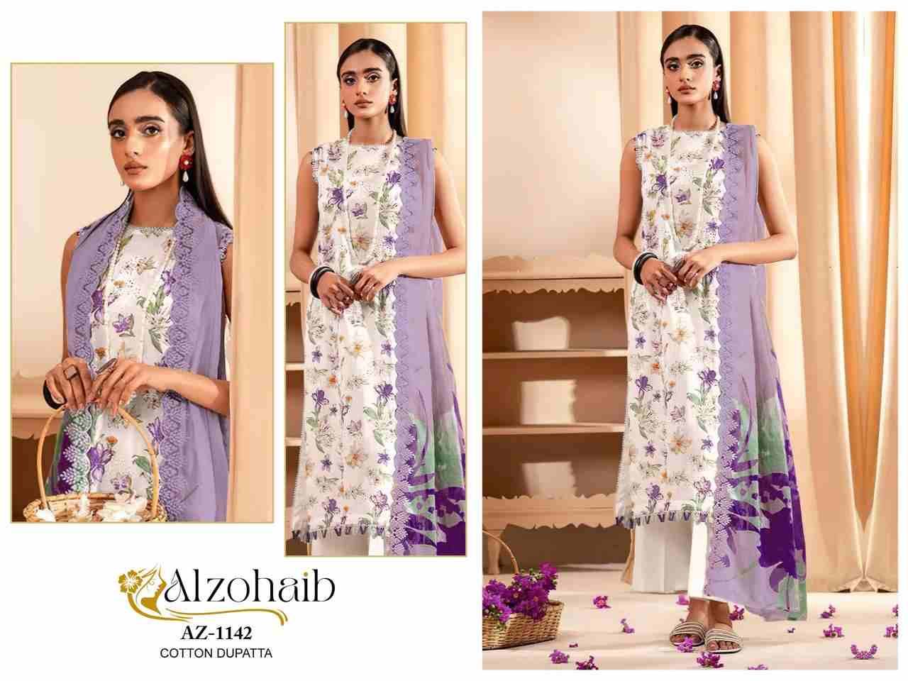 Alzohaib 1140 Series By Alzohaib Beautiful Pakistani Suits Stylish Fancy Colorful Party Wear & Occasional Wear Pure Cotton Print Dresses At Wholesale Price