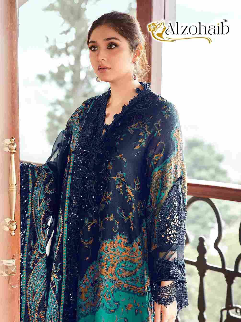 Alzohaib 1140 Colours By Alzohaib 1144-A To 1144-B Series Beautiful Pakistani Suits Stylish Fancy Colorful Party Wear & Occasional Wear Pure Cotton Print Dresses At Wholesale Price