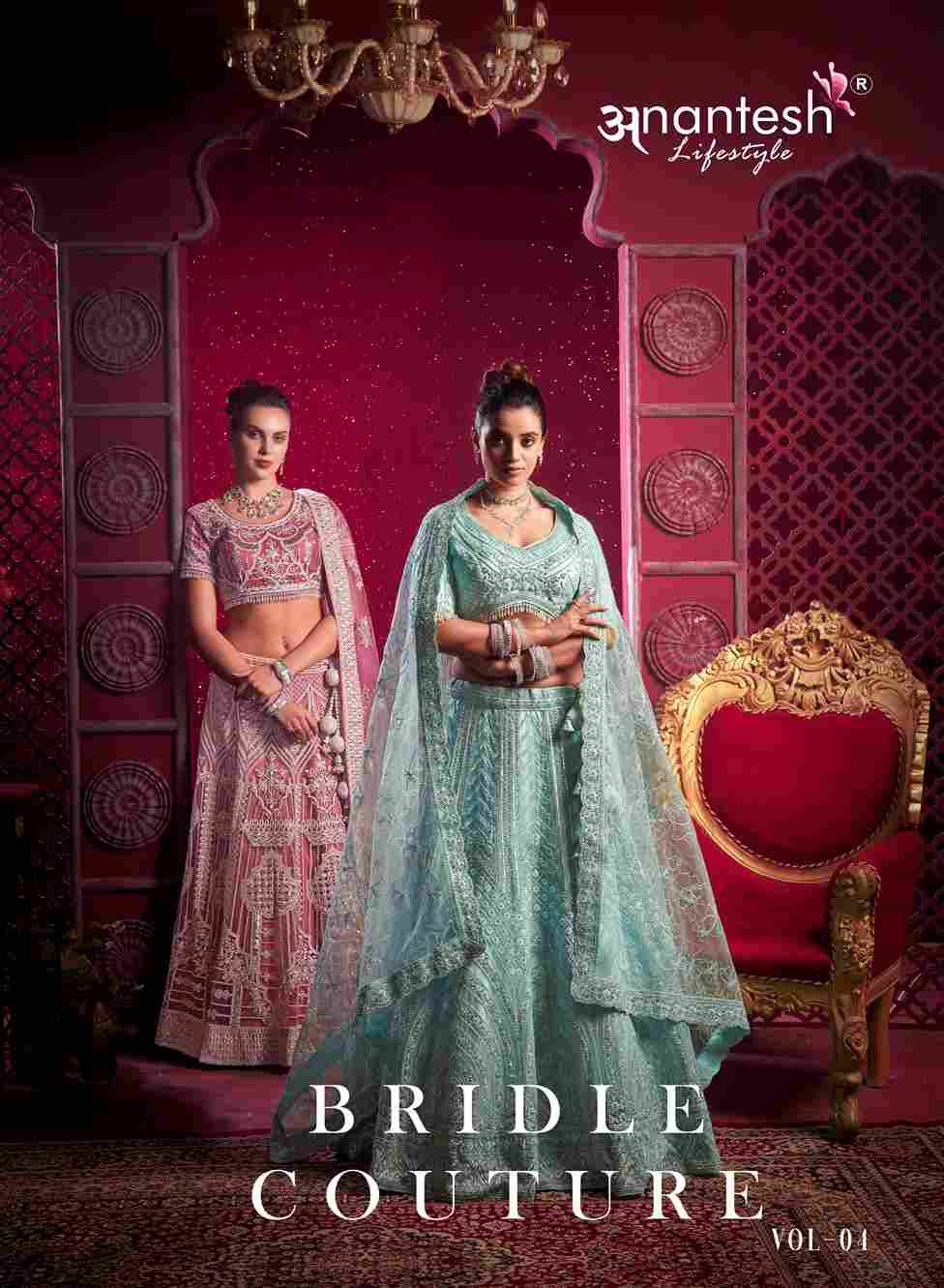 Bridal Couture Vol-4 By Anantesh Lifestyle 9017 To 9020 Series Beautiful Colorful Fancy Wedding Collection Occasional Wear & Party Wear Net Lehengas At Wholesale Price