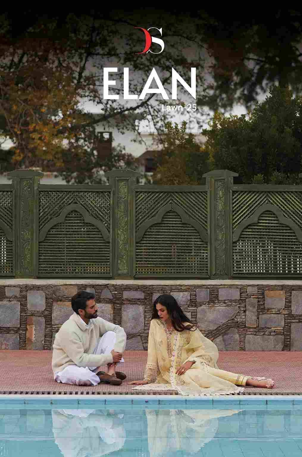 Elan Lawn-25 By Deepsy Suits 9011 To 9016 Series Designer Pakistani Suits Beautiful Stylish Fancy Colorful Party Wear & Occasional Wear Pure Cotton Embroidered Dresses At Wholesale Price