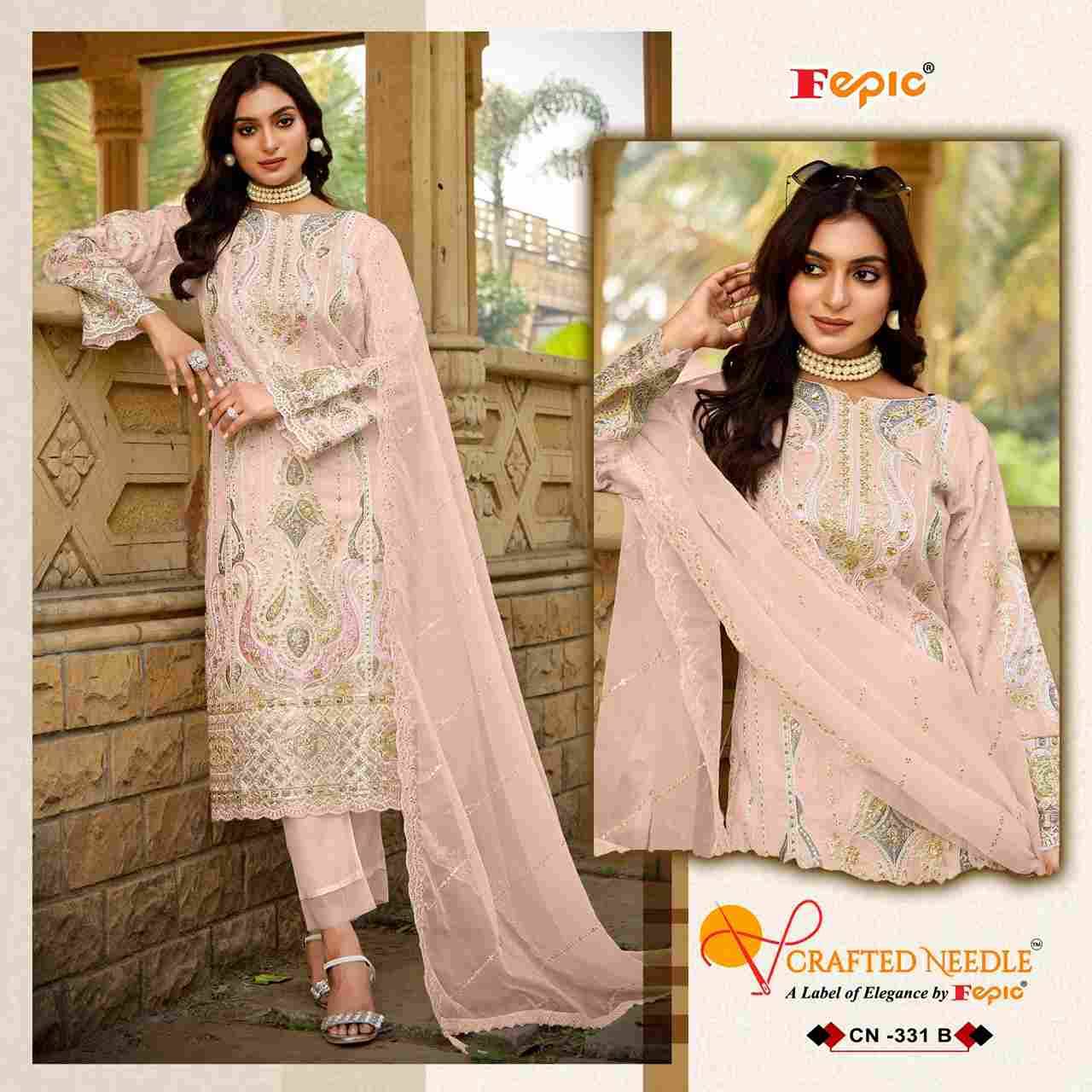 Fepic 331 Colours By Fepic 331-A To 331-D Series Beautiful Pakistani Suits Colorful Stylish Fancy Casual Wear & Ethnic Wear Organza Embroidered Dresses At Wholesale Price