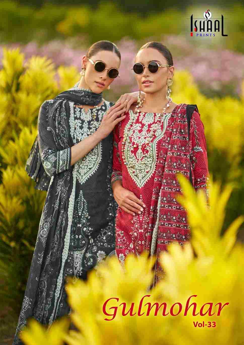 Gulmohar Vol-33 By Ishaal Prints 33001 To 33010 Series Beautiful Festive Suits Colorful Stylish Fancy Casual Wear & Ethnic Wear Pure Lawn Prints Dresses At Wholesale Price