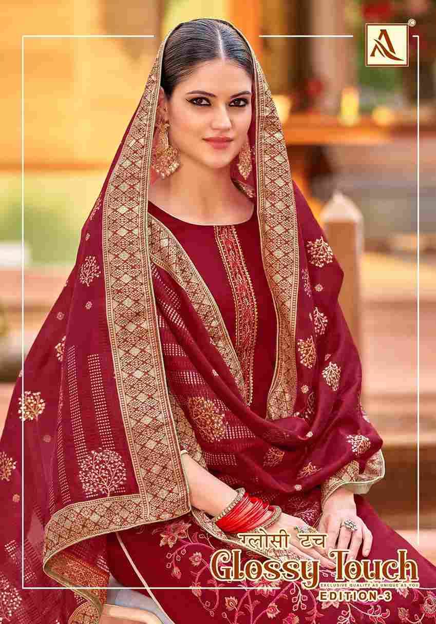 Glossy Touch Vol-3 By Alok Suit 1698-001 To 1698-006 Series Beautiful Festive Suits Colorful Stylish Fancy Casual Wear & Ethnic Wear Pure Jam Dresses At Wholesale Price