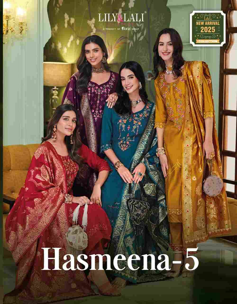 Hasmeena Vol-5 By Lily And Lali 24101 To 24106 Series Beautiful Festive Suits Colorful Stylish Fancy Casual Wear & Ethnic Wear Viscose Dresses At Wholesale Price