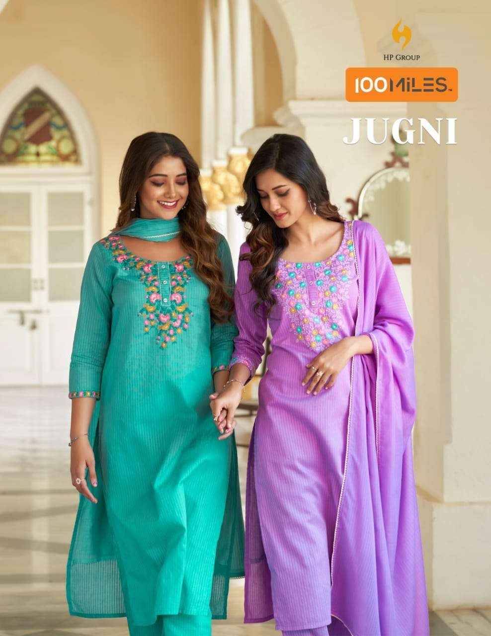 Jugni By 100 Miles 01 To 04 Series Designer Festive Suits Beautiful Fancy Colorful Stylish Party Wear & Occasional Wear Pure Cotton Dresses At Wholesale Price