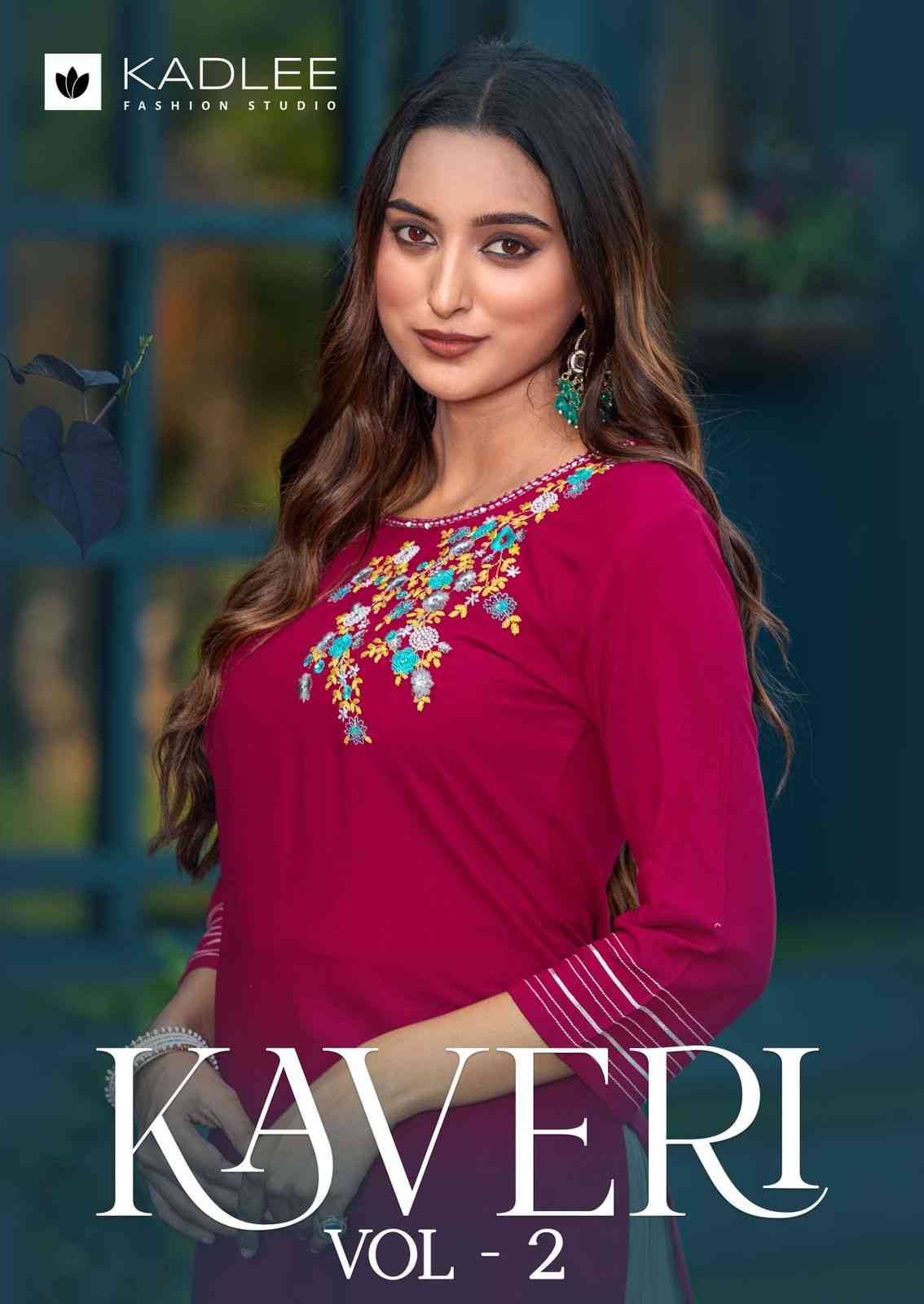 Kaveri Vol-2 By Kadlee 6007 To 6012 Series Designer Stylish Fancy Colorful Beautiful Party Wear & Ethnic Wear Collection Heavy Rayon Kurtis With Pants At Wholesale Price