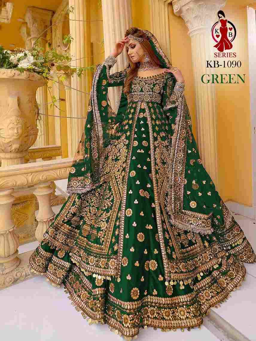 KB-1090 Colours By Fashid Wholesale 1090-A To 1090-D Series Beautiful Anarkali Suits Colorful Stylish Fancy Casual Wear & Ethnic Wear Velvet Embroidered Dresses At Wholesale Price