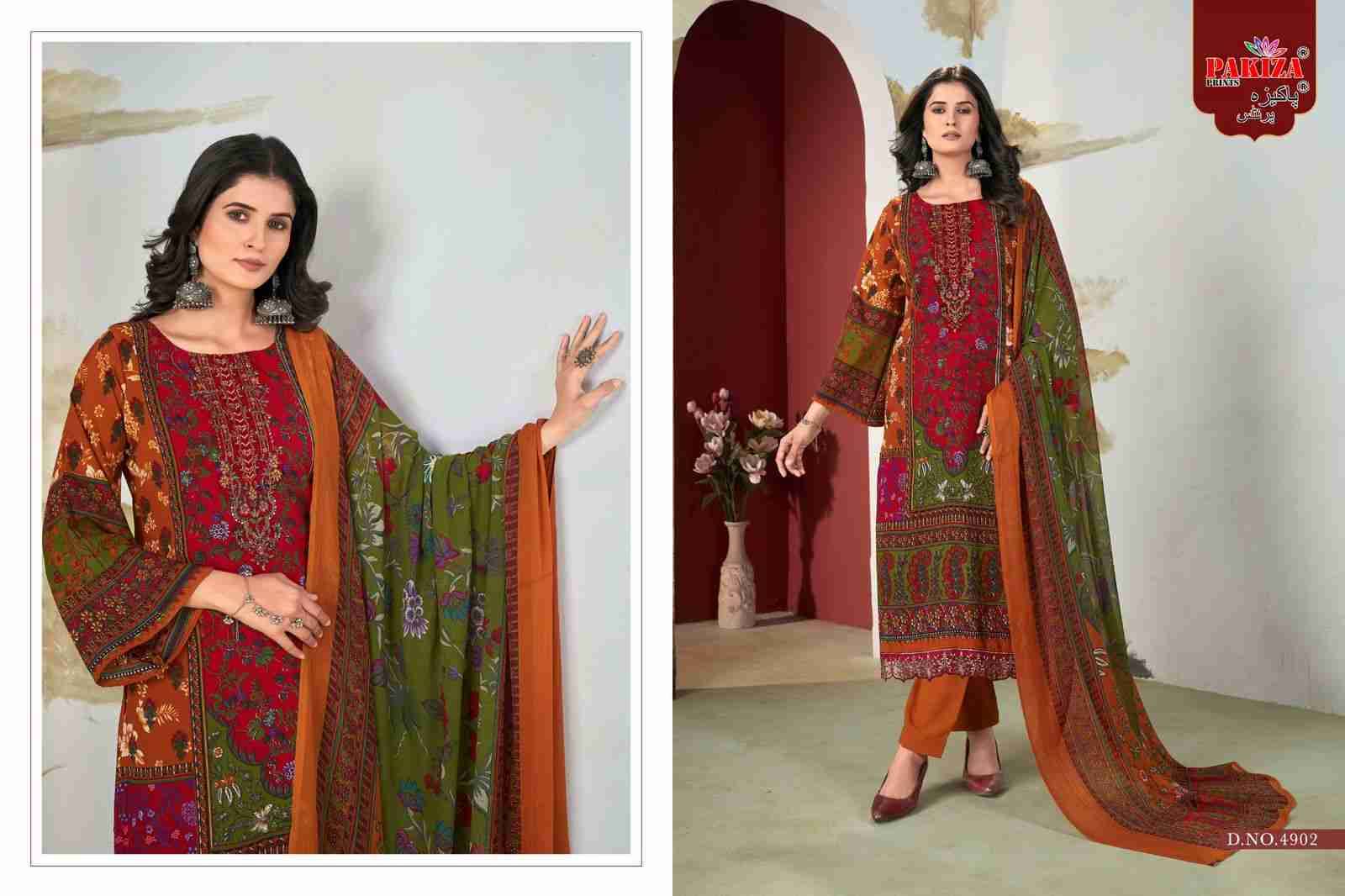 Libas-E-Khaas Vol-49 By Pakiza Prints 4901 To 4910 Series Beautiful Festive Suits Stylish Fancy Colorful Party Wear & Occasional Wear Heavy Crepe Dresses At Wholesale Price