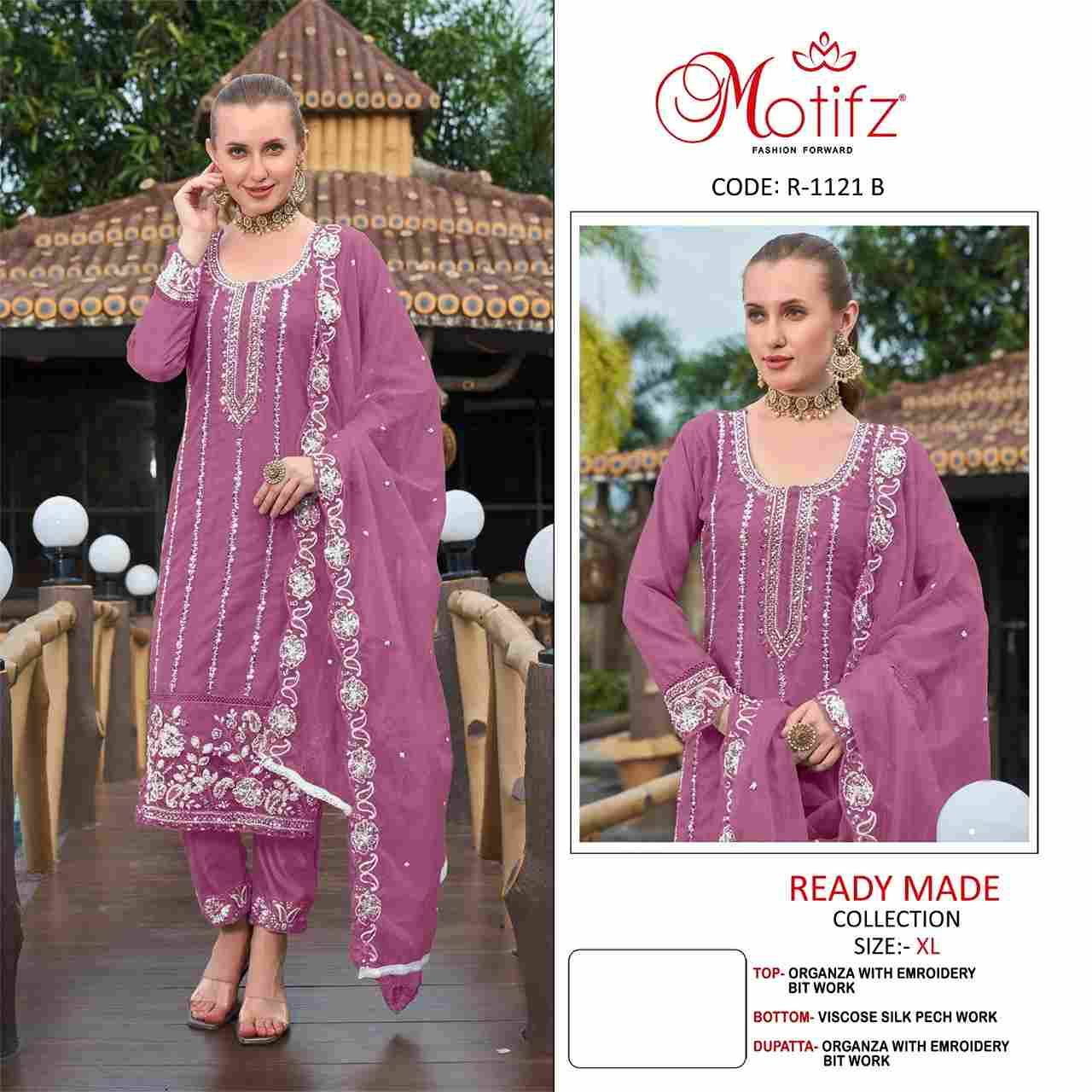 Motifz Hit Design 1121 Colours By Motifz 1121-A To 1121-D Series Beautiful Pakistani Suits Colorful Stylish Fancy Casual Wear & Ethnic Wear Organza Dresses At Wholesale Price