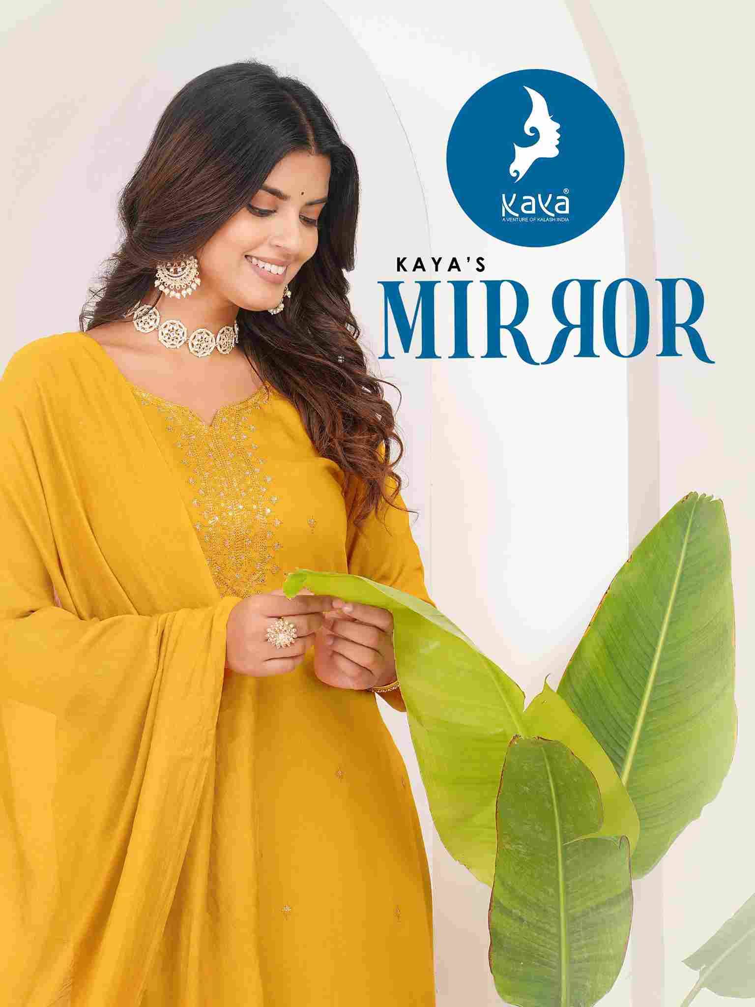 Mirror By Kaya 01 To 06 Series Beautiful Festive Suits Stylish Fancy Colorful Casual Wear & Ethnic Wear Rayon Slub Dresses At Wholesale Price