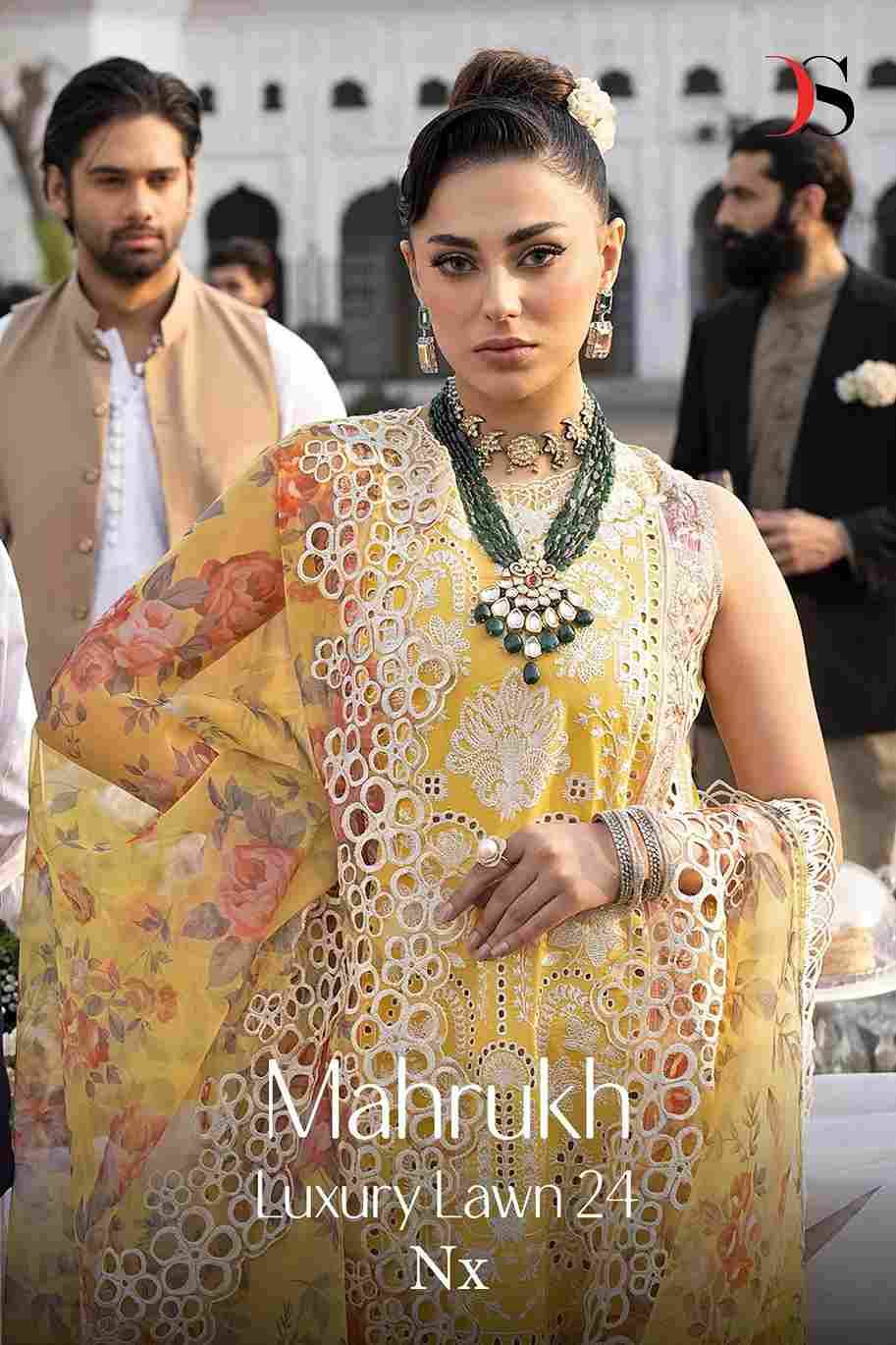 Mahrukh Luxury Lawn-24 Nx By Deepsy Suits Designer Pakistani Suits Beautiful Stylish Fancy Colorful Party Wear & Occasional Wear Pure Cotton Embroidered Dresses At Wholesale Price