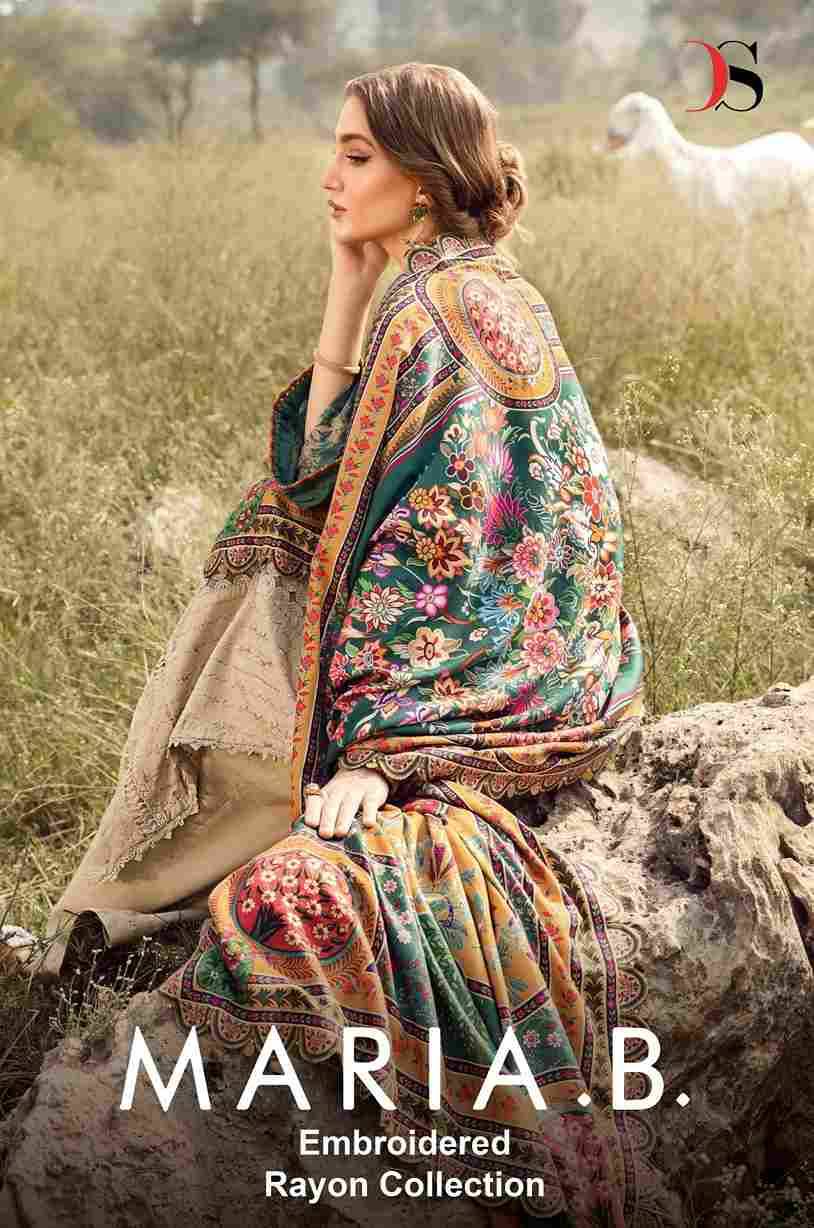 Maria.B. Embroidered Rayon Collection By Deepsy Suits 8081 To 8085 Series Designer Pakistani Suits Beautiful Stylish Fancy Colorful Party Wear & Occasional Wear Pure Viscose Rayon Embroidered Dresses At Wholesale Price