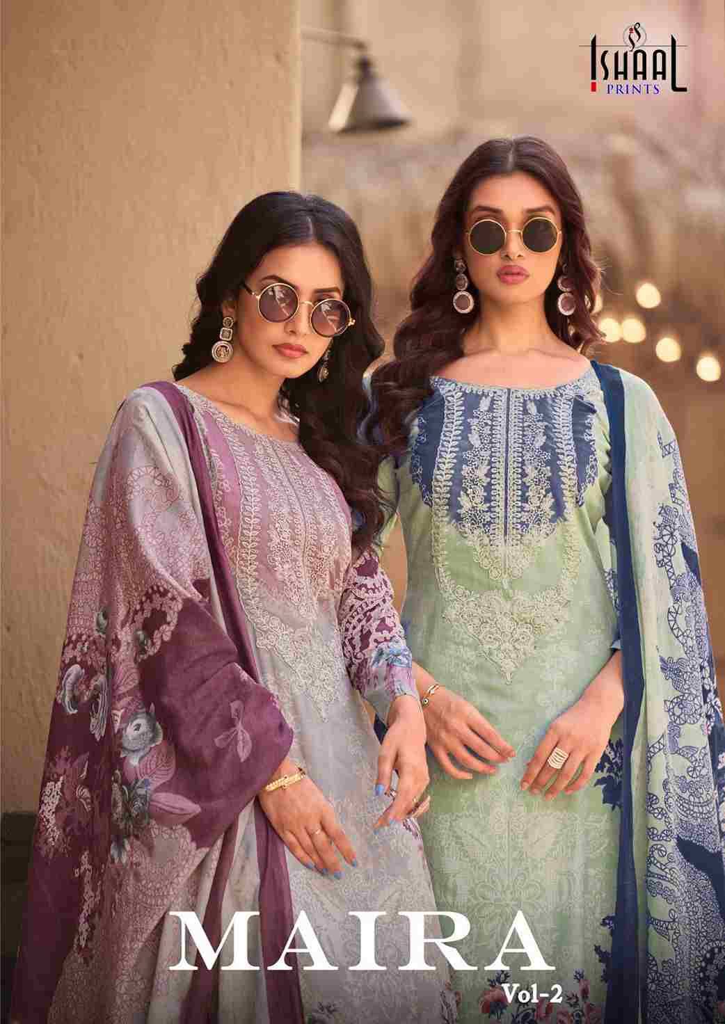 Maira Vol-2 By Ishaal Prints 201 To 208 Series Beautiful Suits Colorful Stylish Fancy Casual Wear & Ethnic Wear Pure Lawn Printed Dresses At Wholesale Price